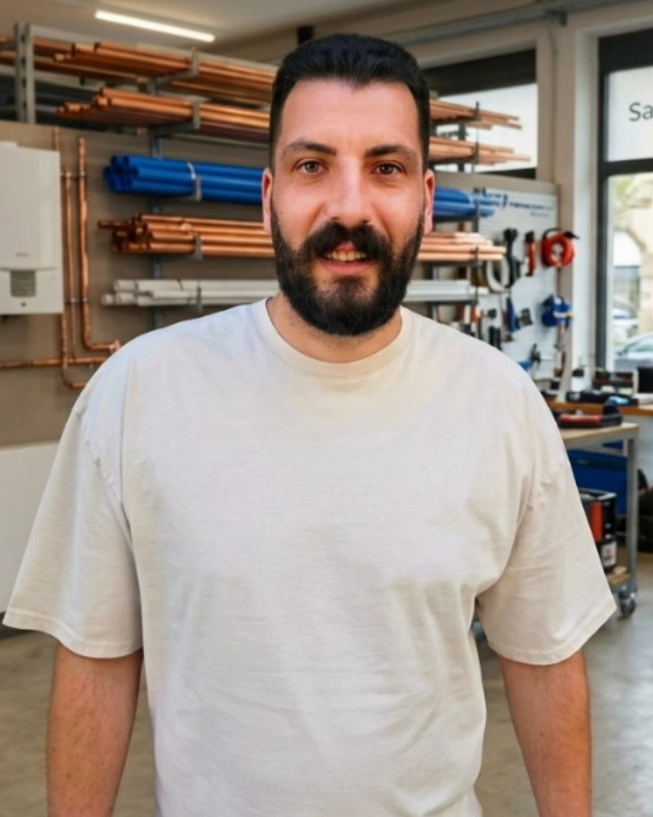 Porträt von Konstantinos Fengomytis, Inhaber und SHK-Meister bei WasserTherm